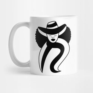 Black and white melanin slay queen Mug